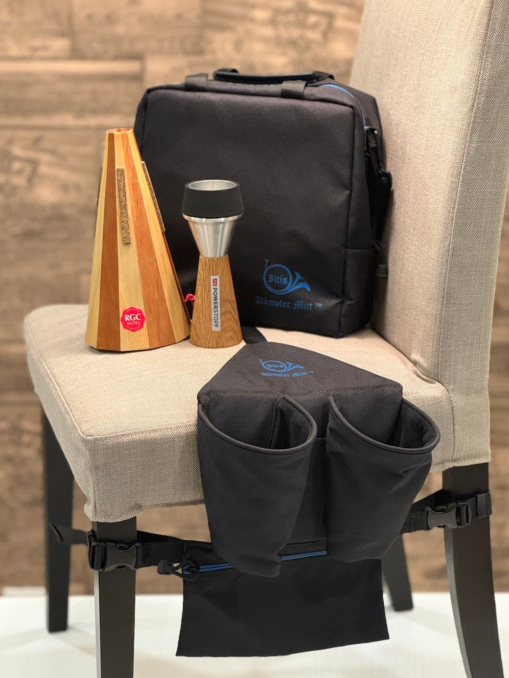 Dampfer Mitt Bag for Two Horn Mutes & Accesories