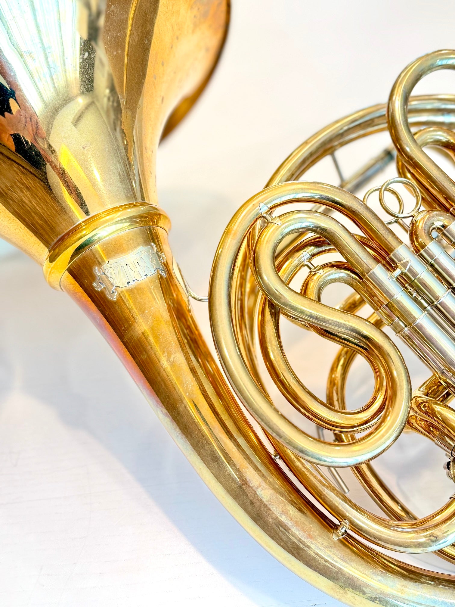 Briz 2000G Unlacquered, Detachable Bell, Bb/F Double French Horn - image 2