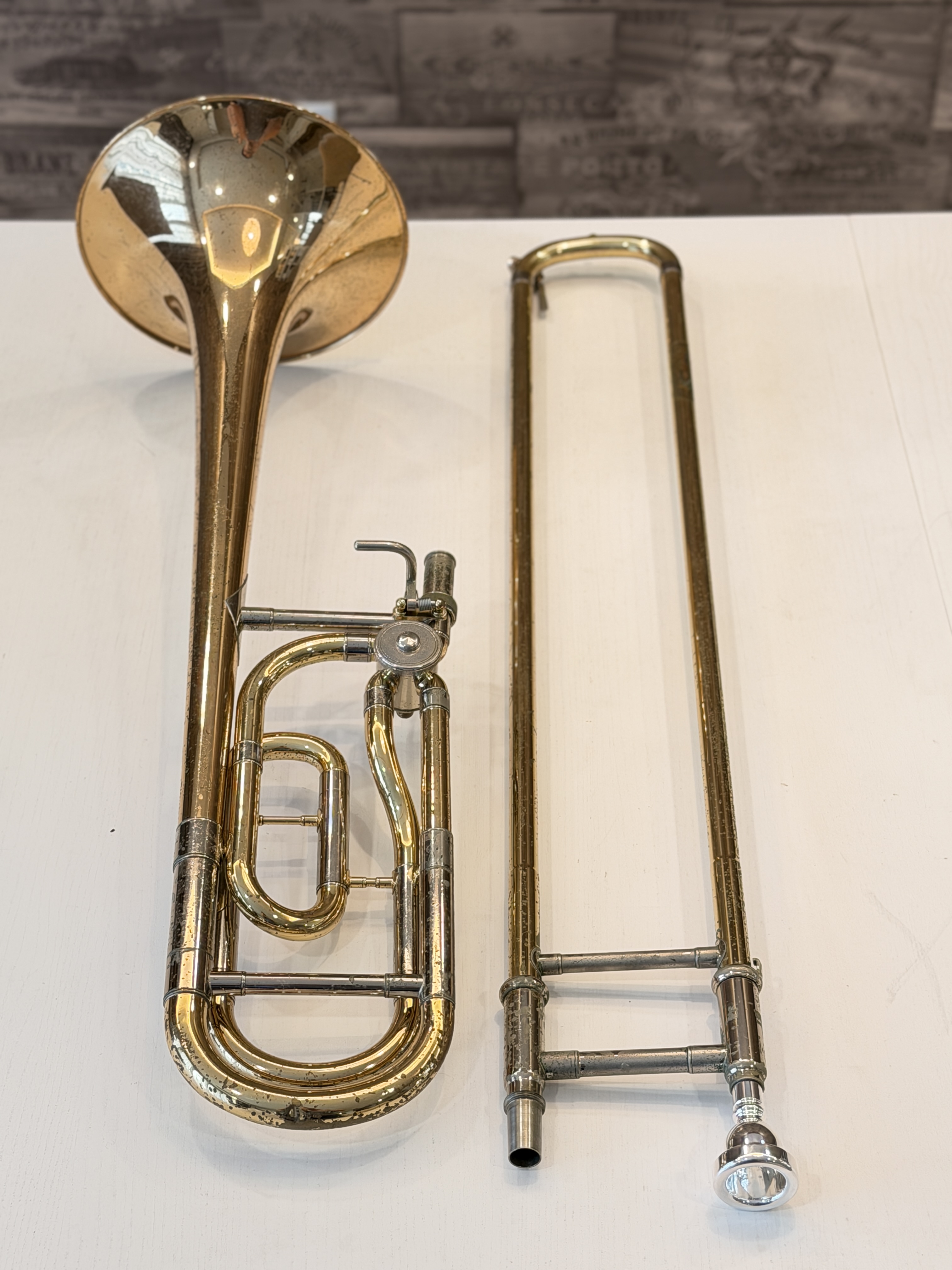 Yamaha YSL-682G Bb/F Tenor Trombone - image 5